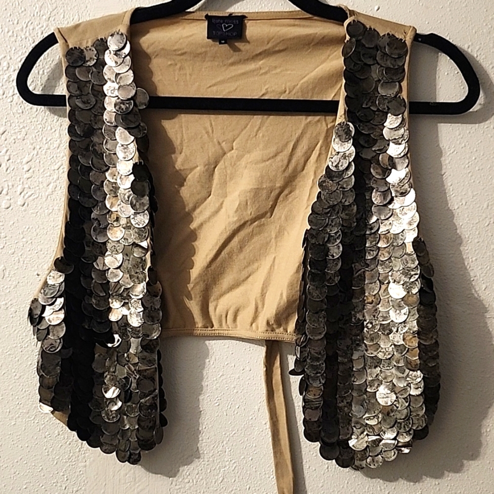 Coachella vest with metal embroidery